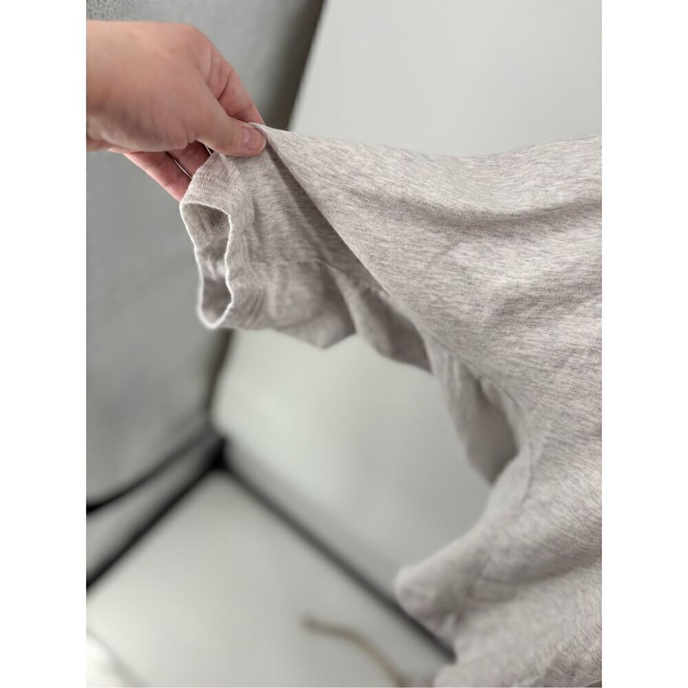 Aerie gray raw hem 100% cotton t shirt size XS - Picture 6 of 9